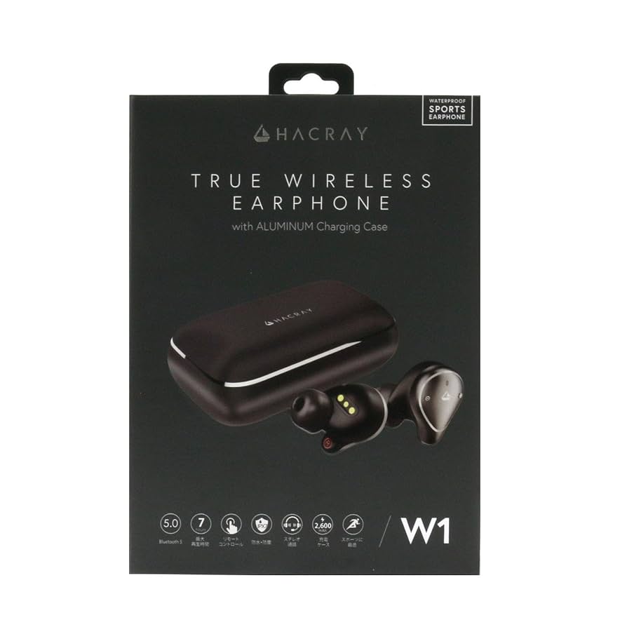 Amazon.co.jp: HACRAY W1 Fully Wireless Earphones, Aluminum
